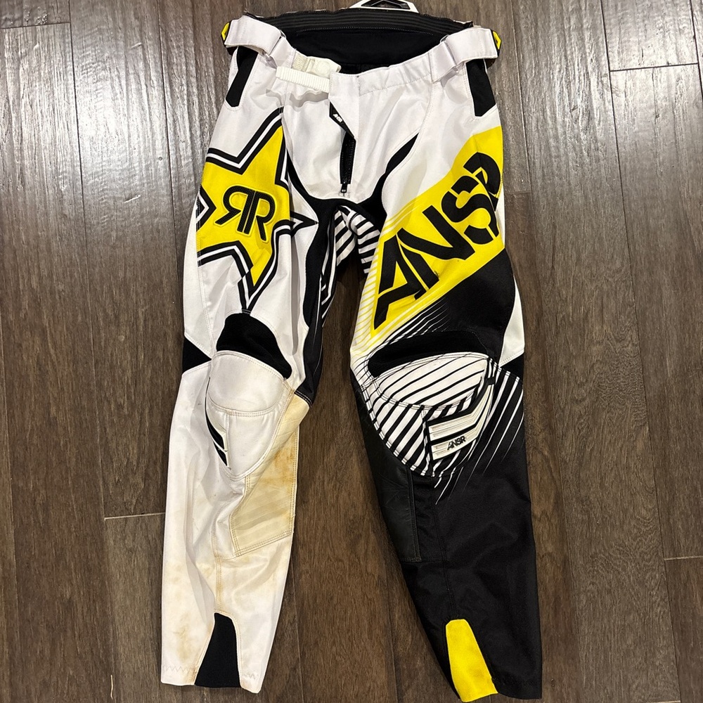 Answer Racing Rockstar Men's Black and Yellow Racing Pants
